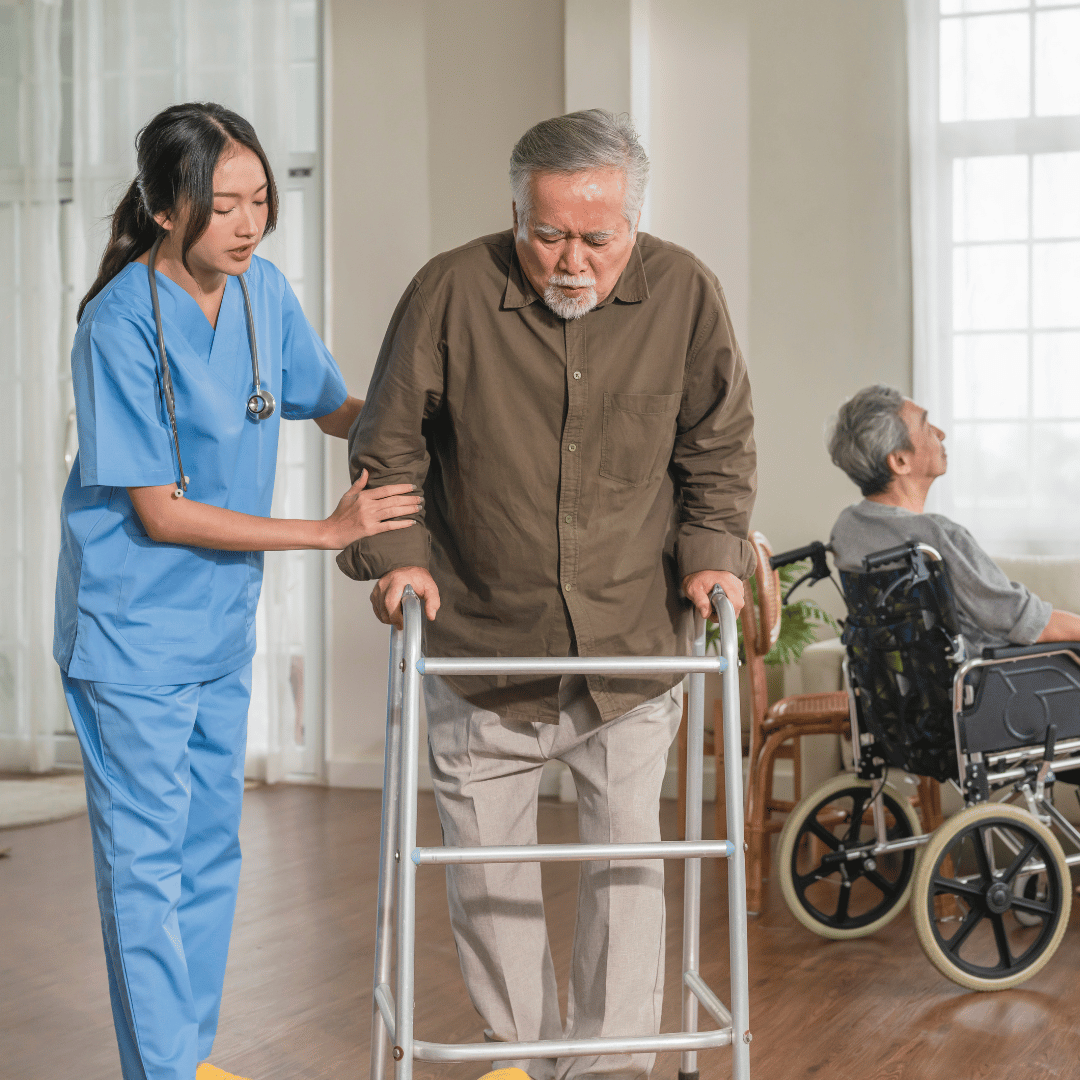 Trained nurse providing skilled nursing care at home in Faridabad